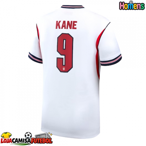 Camisa de Futebol Inglaterra Harry Kane #9 Equipamento Principal Mundo 2026 Manga Curta